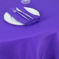 thumbnail image 5 of BalsaCircle 108" Round Premium Polyester Tablecloth Wedding Table Linens Purple, 5 of 8