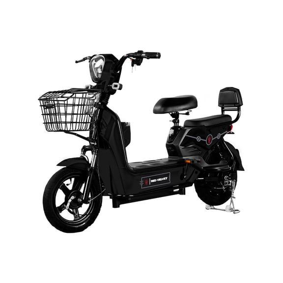 Red Velvet Bicicleta Electrica 350w Pantalla Lcd Negro 48v 12a