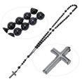 thumbnail image 3 of Necklace, Sweater Chain Necklace Crucifix Pendant Glossy Stabilized Emotions  For Home, 3 of 8