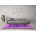 thumbnail image 3 of Ahgly Company Indoor Round Persian Purple Traditional Area Rugs, 8' Round, 3 of 4