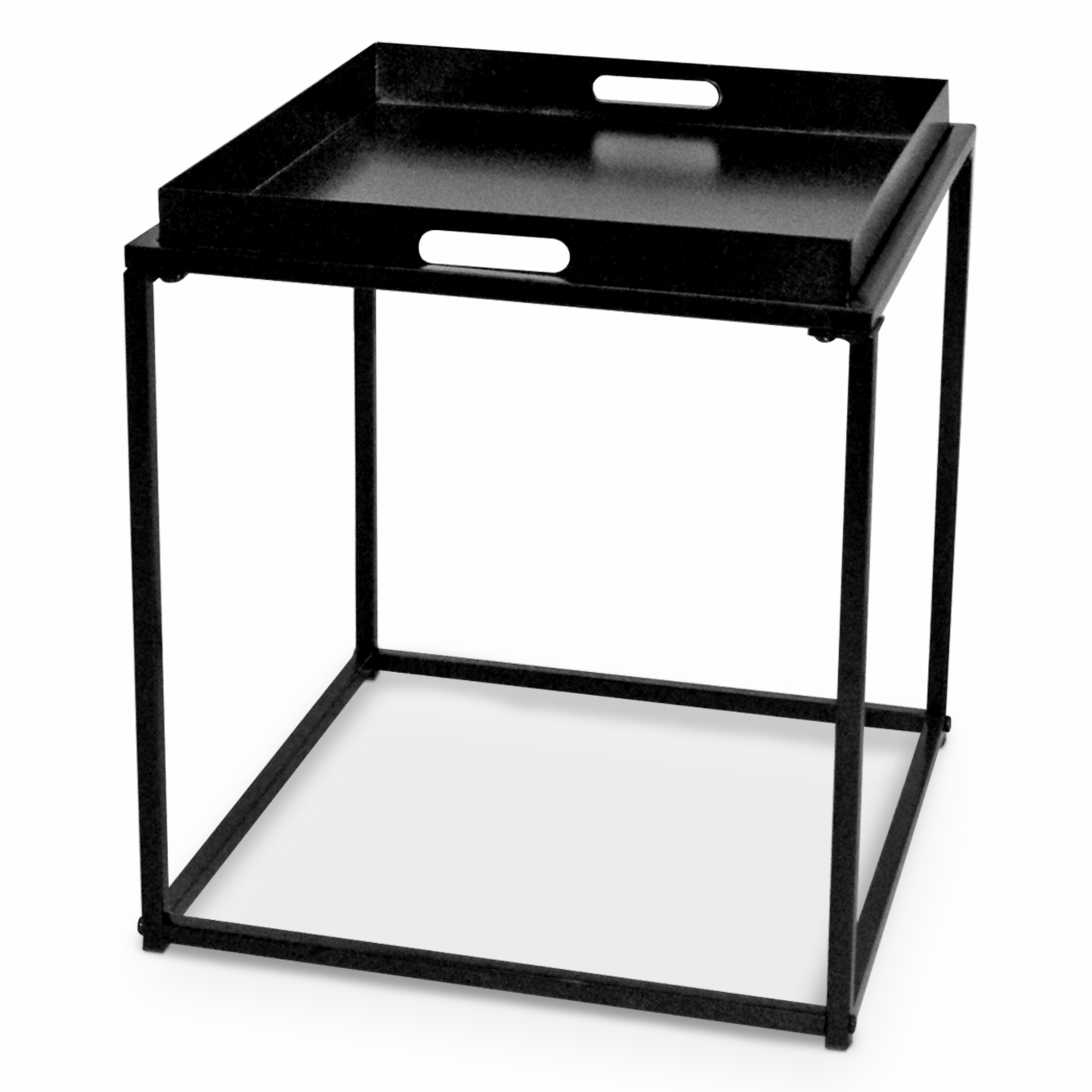 CAPHAUS 15.7Inch Square Metal Tray End Table, Side Table, Colors