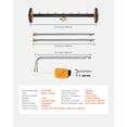 thumbnail image 3 of VEVOR 24" Pressure Washer Undercarriage Cleaner, 4000 PSI Stainless Steel, 7 Nozzles & Angle Adjustment Gear, 2 Extended Wands for Deck/Patio, 3 of 9
