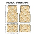 thumbnail image 2 of Salouo Groovy Hippie Flower Mushrooms for Car Floor Mat Set of 4–Car Carpet Mats - Car Mats with Anti-Slip Backing & Driver Heel Pad Universal Fit for Cars, Trucks, SUVs, and Vans, 2 of 6