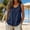 Navy, variant on Tank Tops for Women Crew Neck Summer Tunic Loose Fit Tank Tops for Women Cotton Linen Tops for Womens Navy,M