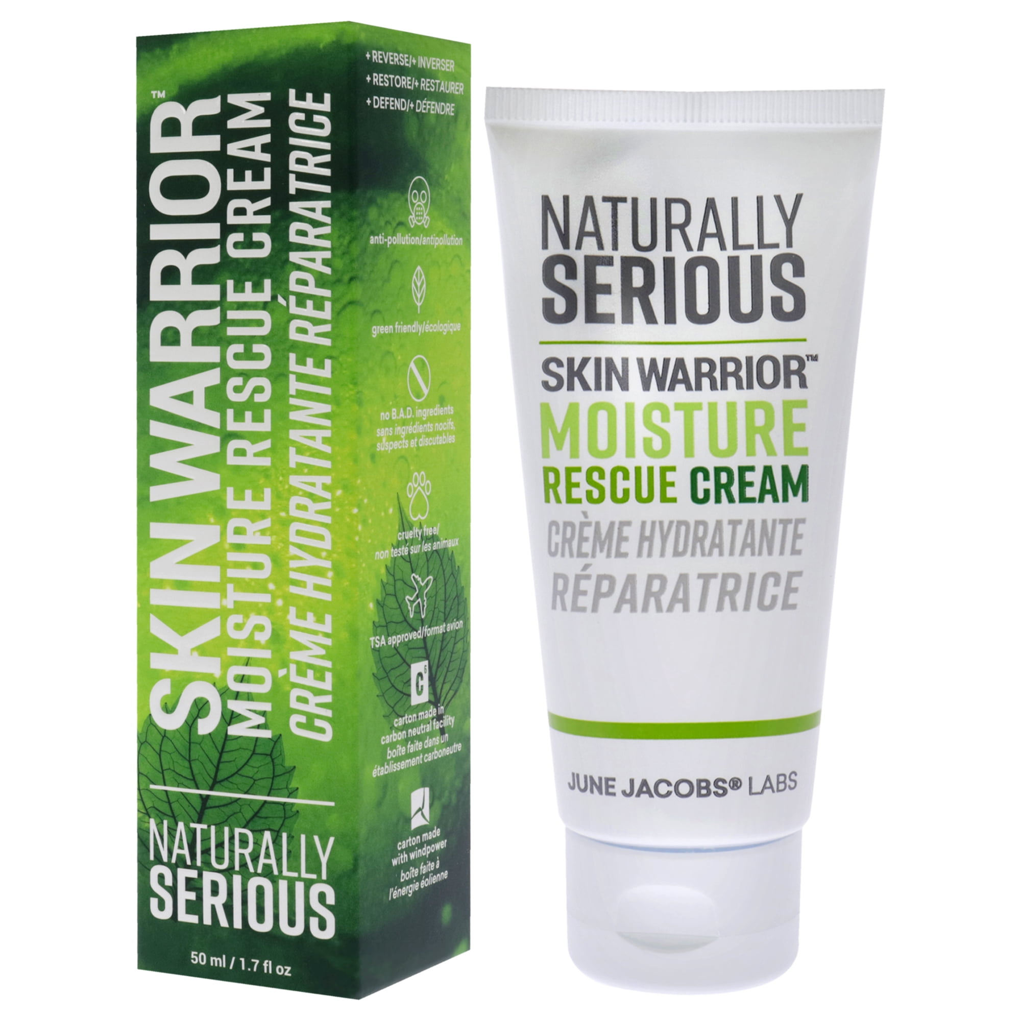 Naturally Serious Skin Warrior Moisture Rescue Cream , 1.7 oz Cream