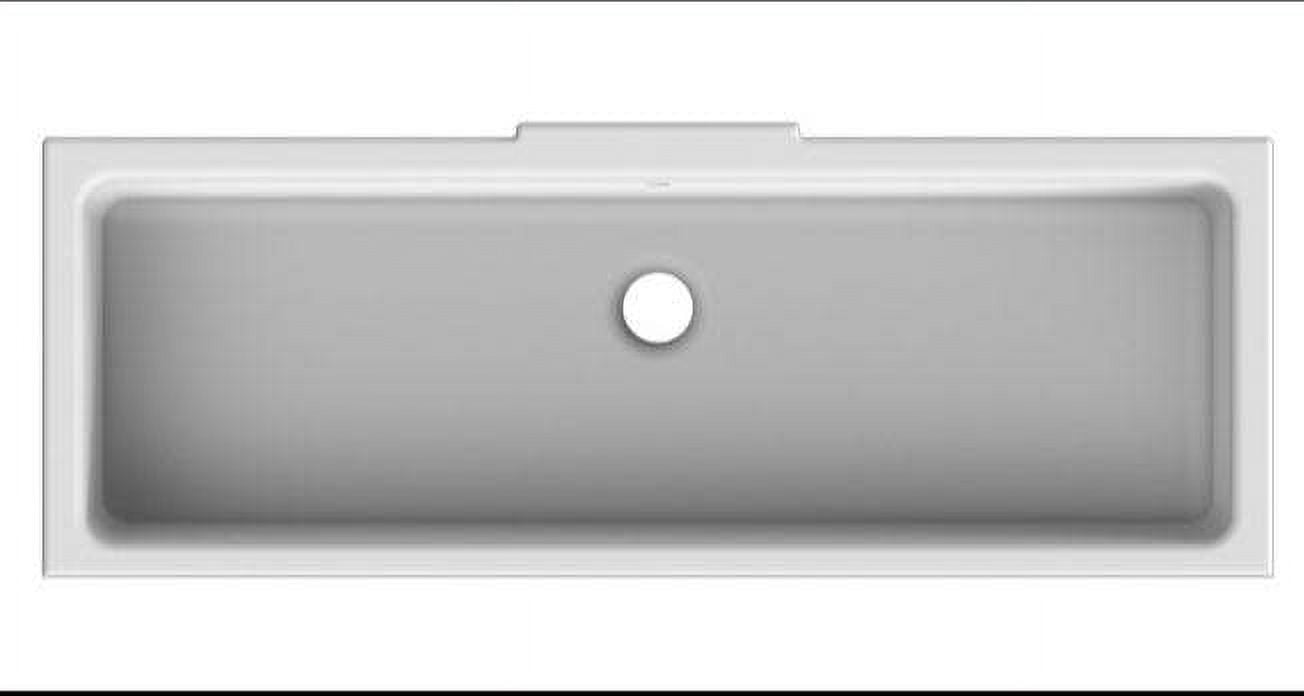 Nameeks Scarabeo 8091-No Hole Scarabeo 22-5/16" Ceramic Undermount Bathroom Sink - White