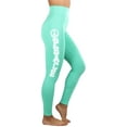 thumbnail image 2 of ToBeInStyle Women's Active Peace Print Legging Mint, 2 of 4