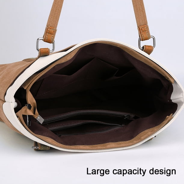 Canvas Tote Bag Shoulder Bag Casual Top Handle Handbag Large