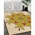 thumbnail image 2 of Ahgly Company Indoor Square Patterned Cinnamon Brown Area Rugs, 3' Square, 2 of 6