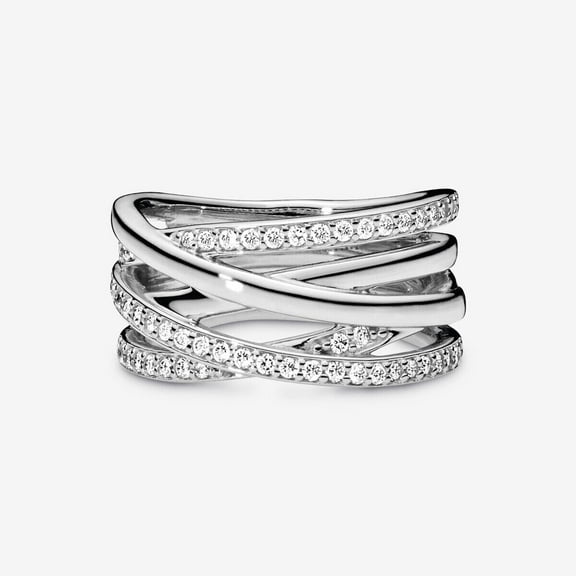 Multi Row Eternity Diamond Engagement Ring 1.7 Ct Diamond 14K White Gold Over