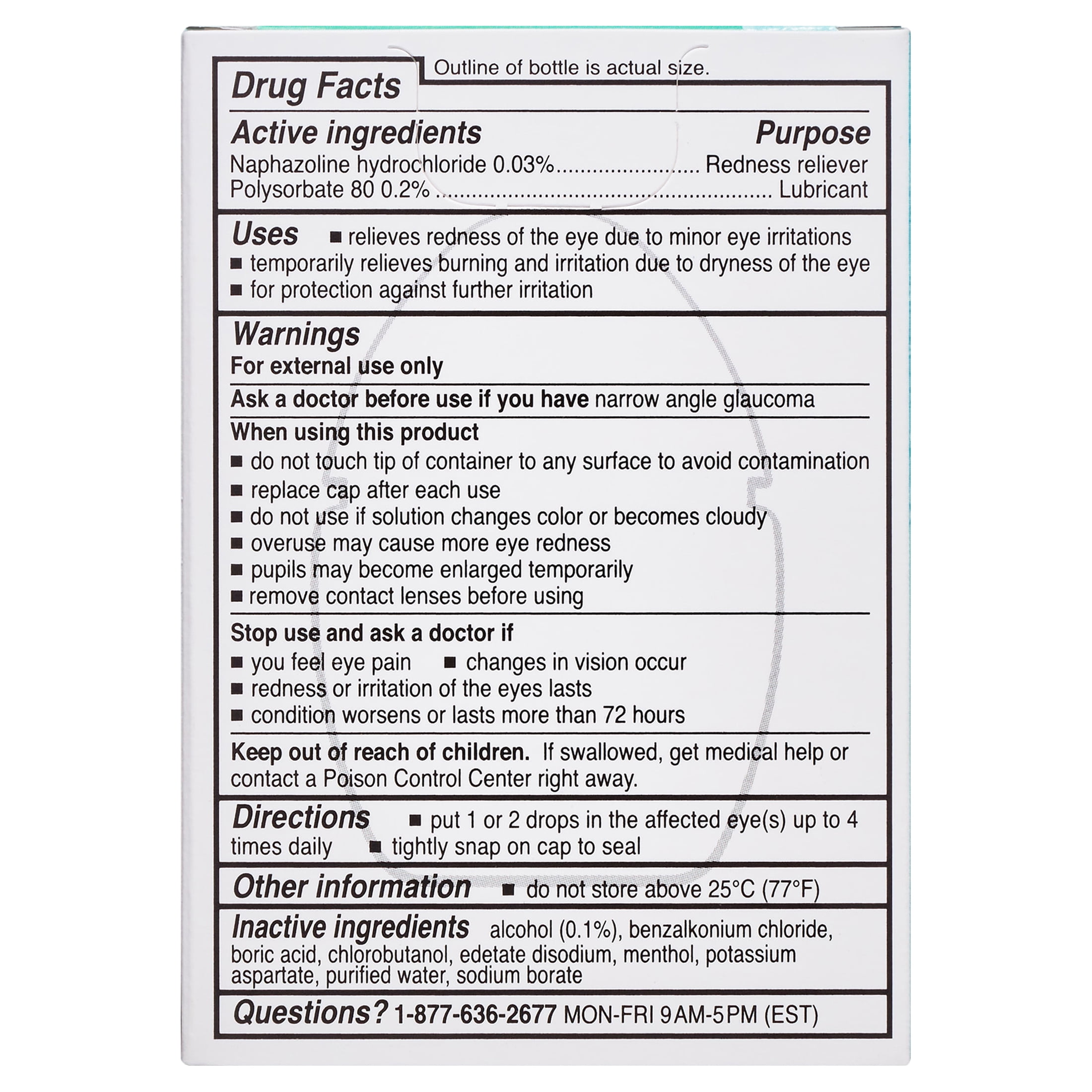 Rohto Maximum Strength Redness Reliever and Lubricant Eye Drops, 0.4 fl oz