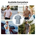 thumbnail image 5 of Logiee Blue Bathroom Print Mens Polo Shirts,Mens Golf Polo Shirts,Short Sleeve Casual Polo Shirts for Men,Summer Fashion Beach Shirts-Small, 5 of 6