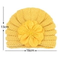 thumbnail image 2 of Herrnalise Children's Woolen Warm Hat Autumn And Winter Match Flower Knitted Hat, 2 of 2