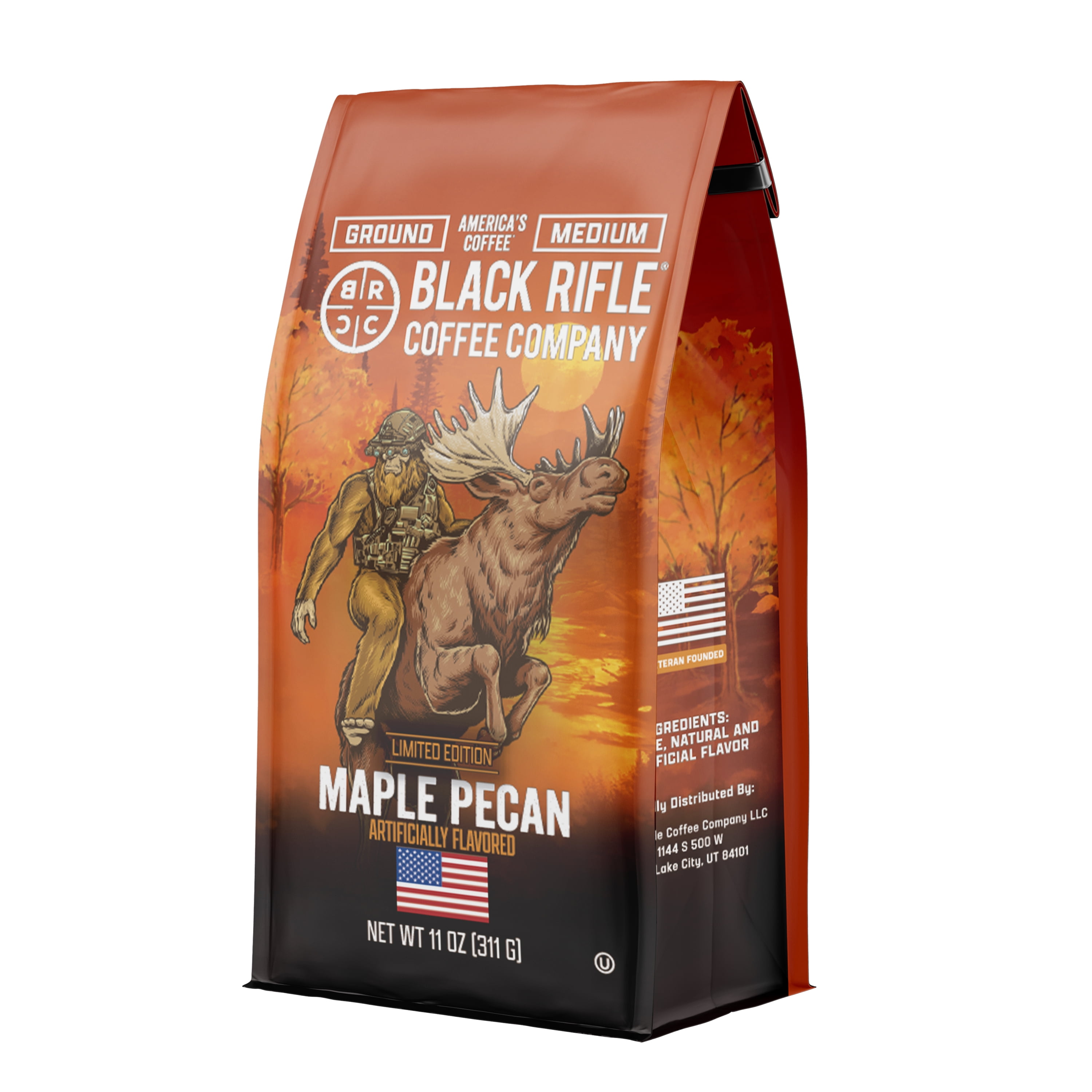 Black Rifle Coffee Company Maple Pecan, Medium Roast, Ground Coffee 11oz