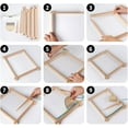 thumbnail image 3 of Xuet Wooden Weaving Loom Kit, 9"×11" DIY Craft Set for Kids & Beginners, 3 of 9
