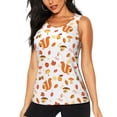 thumbnail image 2 of Picia Squirrel InThe Forest3 Pattern Women's Workout Tank Top,Breathable Activewear,Slim Fit Athletic Top,Versatile Workout Moisture-wicking top-Small, 2 of 9