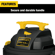 STANLEY 6 Gallon 4 Peak HP Poly Wet Dry Vacuum SL18116P