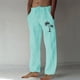 thumbnail image 1 of Pantalones largos para hombre, moda, estampados, casuales, cintura elástica con bolsillo, pantalones deportivos, pantalones de poliéster para hombre., 1 of 4