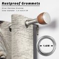 thumbnail image 4 of Horse Head Outdoor Curtains for Patio, Animal Farmhouse Rustic Watercolor Sunshade Privacy Drapes Grommet Waterproof Outside Curtains for Porch/Cabana/Balcony 54"x 108", 1 Panel, 4 of 9