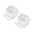 thumbnail image 3 of Serenable 2 Pieces No Mess Bird Feeder for Cage Cage Accessories Transparent Removable Budgies Cockatiel Macaw Anti Slip Food Container, 3 of 9