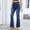 *Blue, variant on Women's High Waisted Stretchy Bell Bottom Denim Jeans,Trendy Wide Leg Bootcut Jeans Blue,Womens Plus M