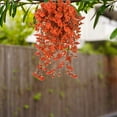 thumbnail image 6 of Fall Hanging Baskets,Fall Artificial Fake Mums Hanging Flowers Plants Basket for Outdoor Decoration,Faux Silk Daisy UV Resistant Look Real for Home Porch Patio Balcony Yard Autumn Decor(Orange), 6 of 8