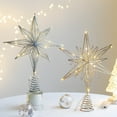 thumbnail image 4 of Christmas Tree LED Star Tree Toppers Battery Operated Treetop Decoration Christmas Decoration String Ornament New Year, 4 of 13