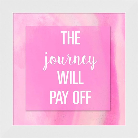 Great Art Now The Journey Will Pay Off by Susan Bryant, Framed Wall Art, 14W x 14H