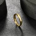 thumbnail image 7 of King Will Glory Men's 4mm Tungsten Carbide Ring Gold Plated Rose Gold Plated Domed Polished Finish Wedding Band Comfort Fit Size 8, 7 of 7