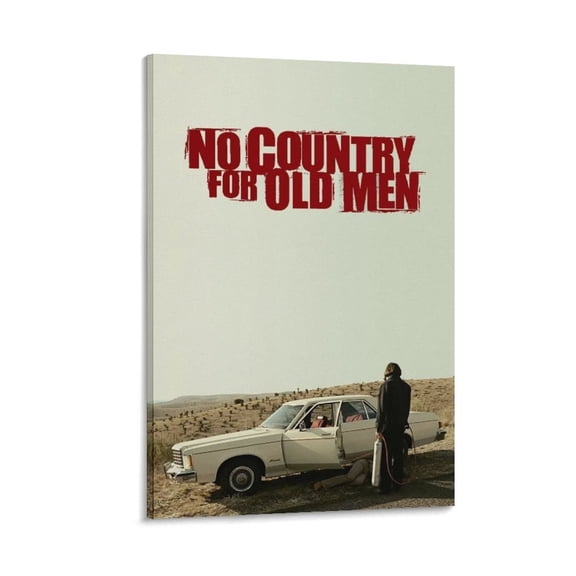 No Country for Old Men Movie Poster Painting On Canvas Wall Art Poster Scroll Picture Print Living Room Walls Decor Home Posters 16x24inch(40x60cm)