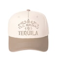 thumbnail image 6 of I'll Bring Tequila Embroidered Patchwork Trucker Cap | Adjustable Unisex Snapback, Life of the Party Essential, 6 of 8