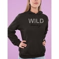 thumbnail image 2 of Wild Honey Leopard Pattern Hoodie Women -Image by Shutterstock, Female 5X-Large, 2 of 4