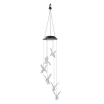 Mainstays Solar Hummingbird Outdoor Mobile with Color-Changing LED Lights, Weather-Resistant