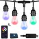 thumbnail image 1 of Luces de cadena para exteriores Tfixol RGB y blancas 49 pies, 1 of 8