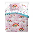 thumbnail image 4 of Sunny Side Up Rainbow Unicorns 4 Piece Toddler Size Bed Set, 4 of 5