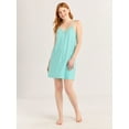 thumbnail image 3 of Joyspun Women’s Dreamy Soft Collection Lace Trim Knit Chemise, Sizes S to 3X, 3 of 6