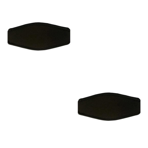 Greeniant Funda de correa acolchada para buceo, protección para esnórquel, cinturón cómodo, gafas de natación para buceo, accesorios para Negro 2Conjunto