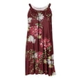 thumbnail image 4 of IROINNID Women's Shift Dress Summer Casual Sleeveless Loose Dress Prints Drop Waist Beach Dress, 4 of 4