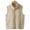 Beige, variant on Lkhaha Girls Kids Warm Vest Sleeveless Zipper Stand Collar Insulated Padded with Pocket Army Green 2-3 Years