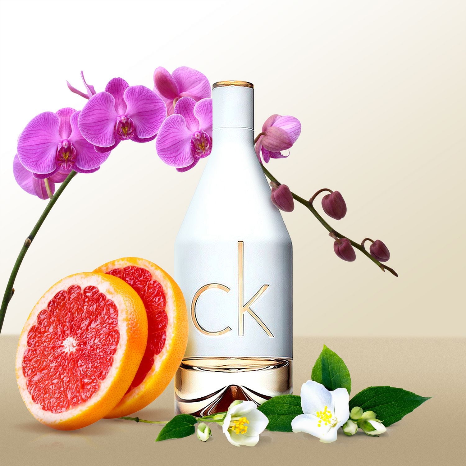 Calvin Klein CK IN2U Eau de Toilette for Women - Aromatic Fragrance, Top notes: Redcurrant leaves, Sicilian bergamot, pink grapefruit fizz, 50ml, Spontaneous. Sexy. Connected.