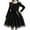 Black, variant on ZOYOEN Toddler Girls Birthday Dress- Ruffle Flowly Long Sleeve Strap Party Dresses Midi Dresses Pink Size 3 T