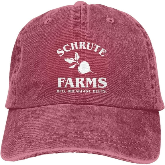 HILLBACK Schrute Farms Bed and Breakfast Beets Black Cowboy Hat Men Women Adjustable Washed Baseball Hats Baseball Cap