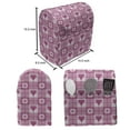 thumbnail image 4 of Abstract Stand Mixer Cover, Hearts Flower Petals on Square Striped Background Girls Image, Kitchen Appliance Organizer Bag Cover with Pockets, 5 Quarts, Pale Pink and Magenta, by Ambesonne, 4 of 4