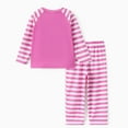 thumbnail image 6 of My Little Pony Girls Pajamas Sets Pinkie Pie Unicorn Long Sleeve Striped Sleepwear 2-Piece Loungewear Toddler Kids 4-5T, 6 of 8