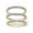 14k Gold-Plated, variant on Diamond Accent Yellow Gold-Plated or Platinum-Plated 3-Piece Stack Ring Eternity Band Set