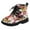 A, variant on Otqutp Home Boots for Baby Toddler Girls Dress Boots Ankle Boots Boys and Girls Waterpoor Ankle Boots Side Zipper Booties Floral Print Short Boots(A,18-24 Months)