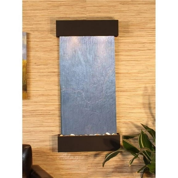 Adagio WCS3511 Whispering Creek Antique Bronze Black Featherstone Wall Fountain