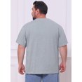 thumbnail image 3 of DARING DIVA Men's 100% Cotton Short Sleeves T-Shirt XL Light Gray, 3 of 7