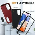 thumbnail image 2 of for Samsung Galaxy A14 5G Case, Samsung A14 5G Phone Case with Built in Kickstand, Shockproof/Dustproof/Drop Proof Military Grade Protective Cover for Galaxy A14 5G 6.6" Black/Red, 2 of 14