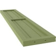 thumbnail image 6 of Ekena Millwork 10 1/2"W x 39"H Americraft Three Board Exterior Real Wood Two Equal Panel Framed Board-n-Batten Shutters (Per Pair), Moss Green, 6 of 9